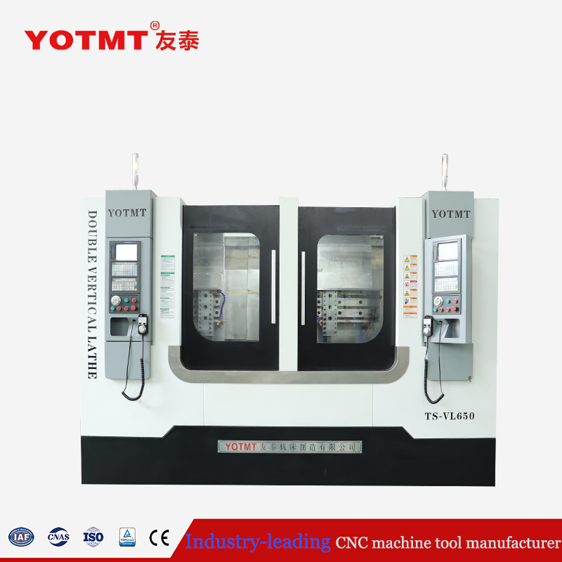 TS-VL650 Vertikale Parallel-Doppelspindel-CNC-Revolverdrehmaschine