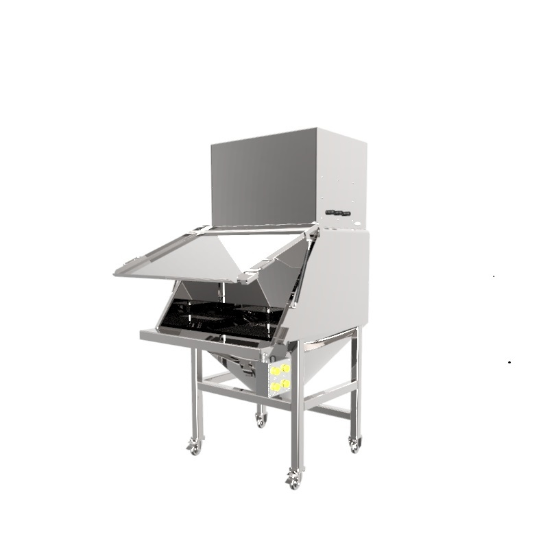 Poste d'alimentation vibrant avancé sans poussière pour particules de poudre