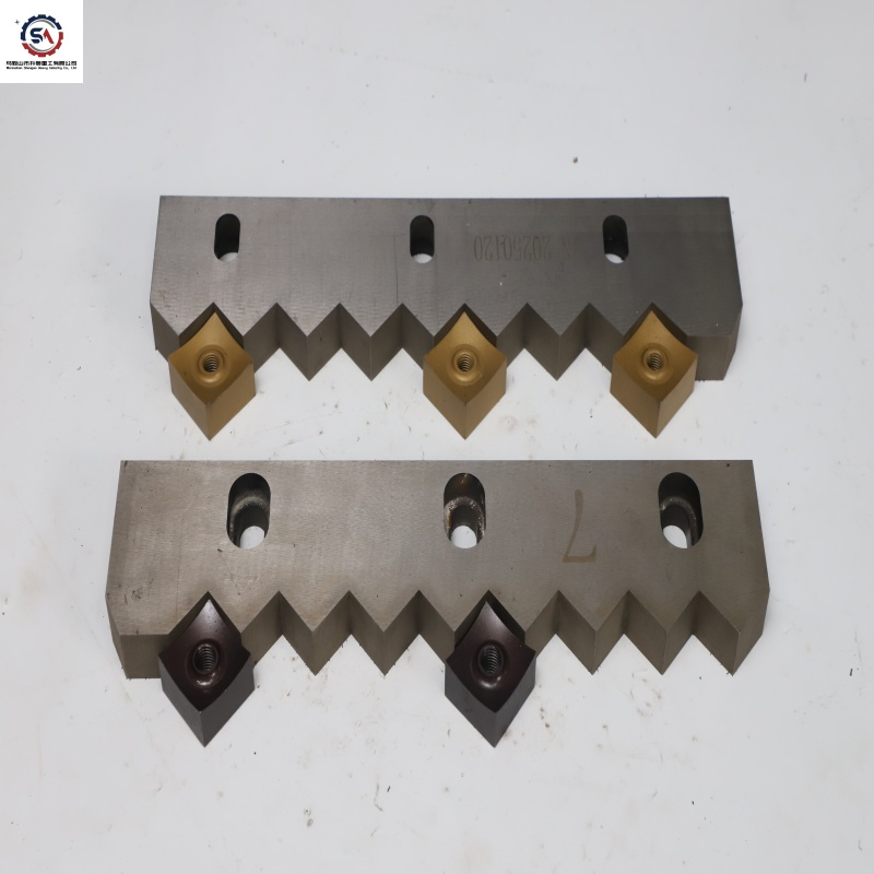 High-Precision D2 Single-Axis Shredder Fixed Blades