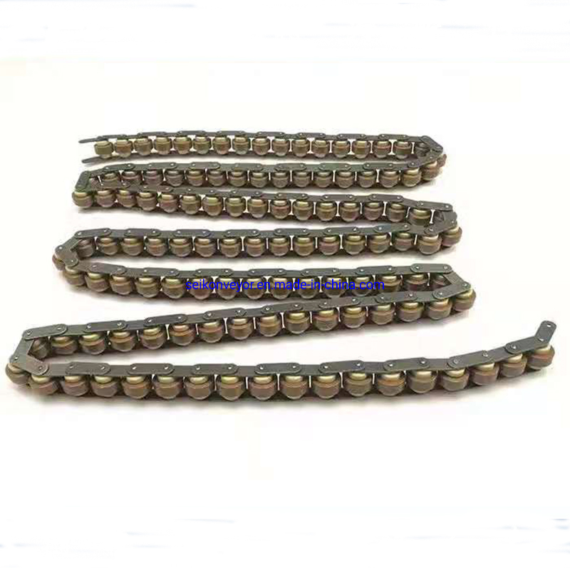 High Quality Carbon Steel Bar Plastic Roller Double Plus Free Flow Chains in Assembly Plants