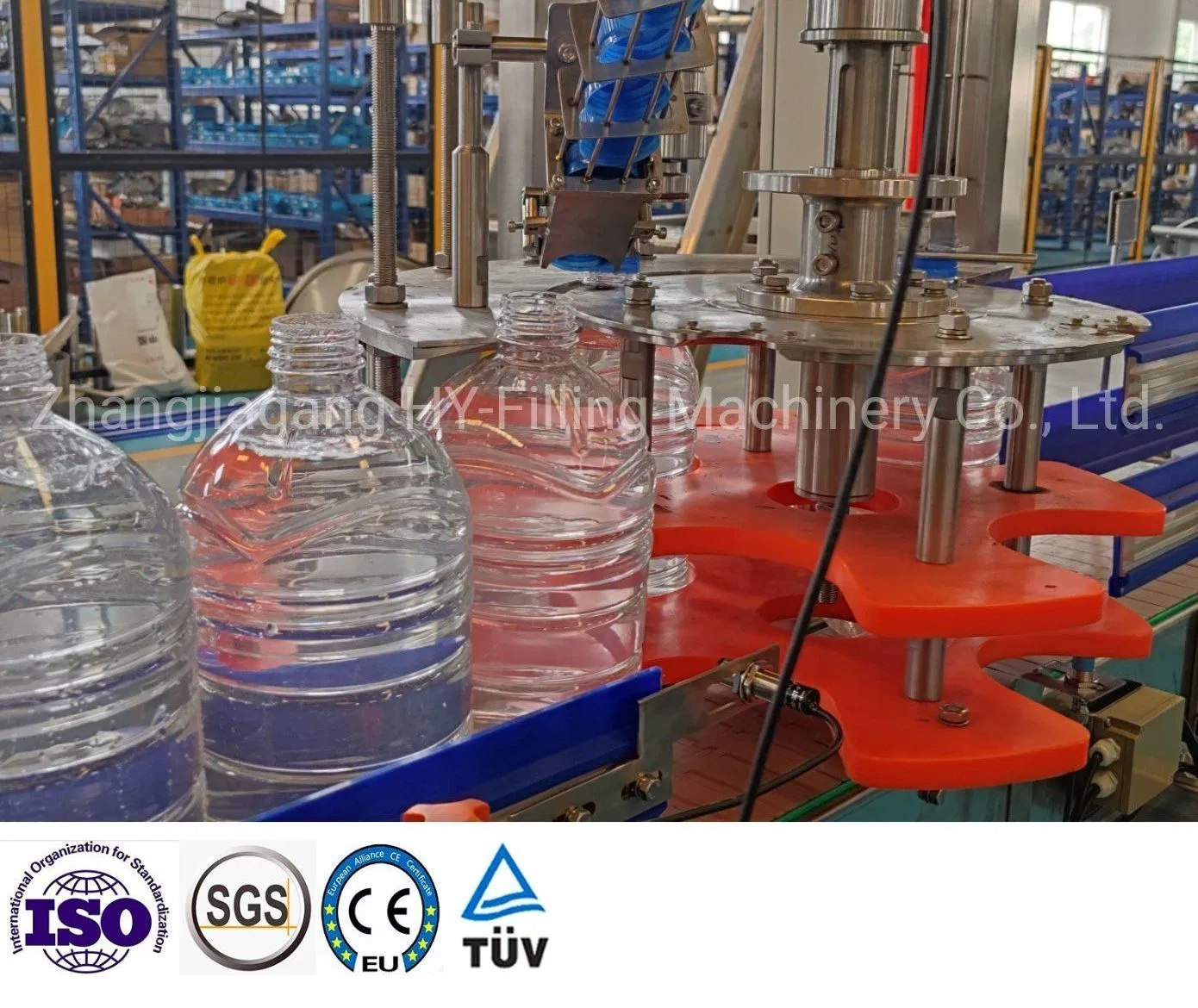 Impianto di riempimento per bevande in bottiglie da 3L-5L, macchina rotativa per liquidi, linea di riempimento per bottiglie d'acqua e bevande