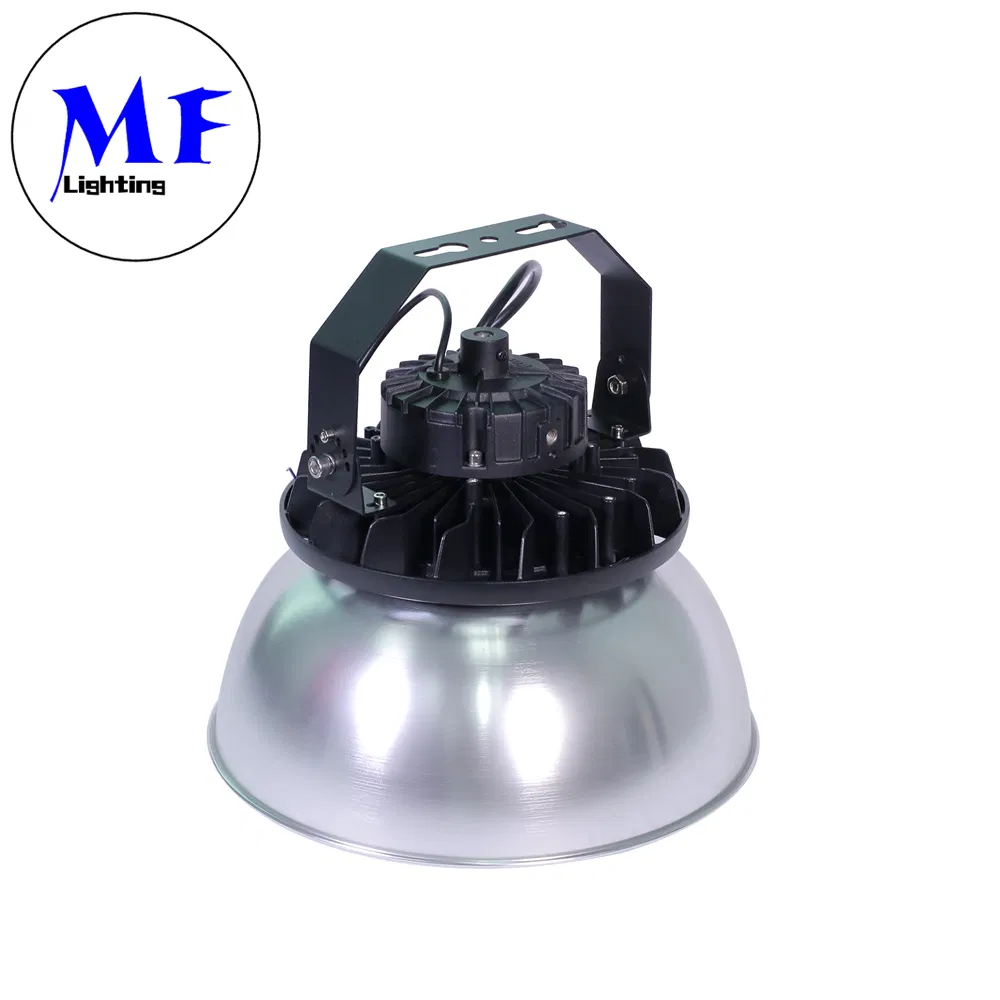 IP65 ETL DLC5.1 100W 150W 200W 300W Промышленный складской водонепроницаемый отражатель с аварийным режимом Dali 0-10V диммируемый UFO светодиодный светильник Highbay