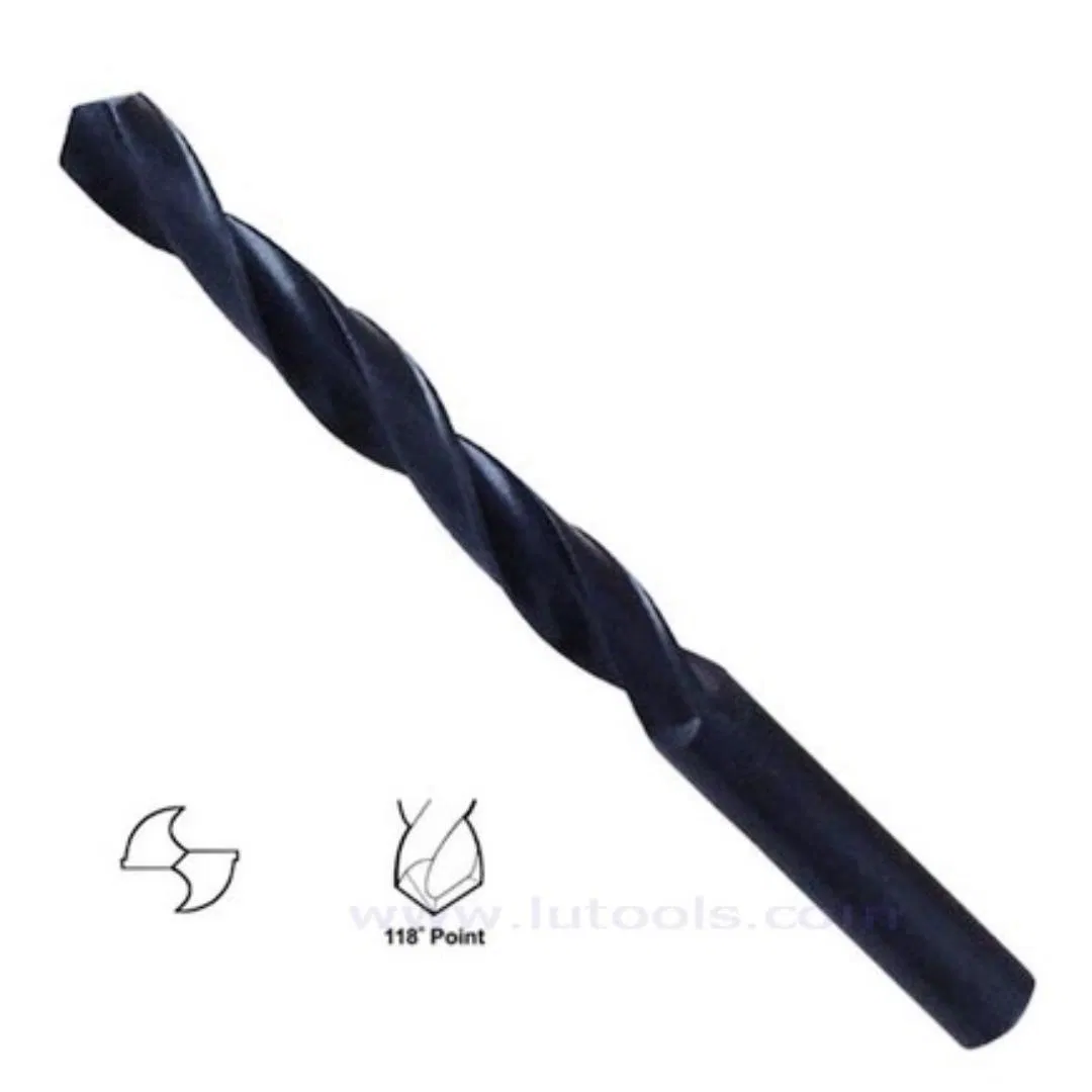 High-Speed Steel Twist Drill Bits with Durable Black Finish