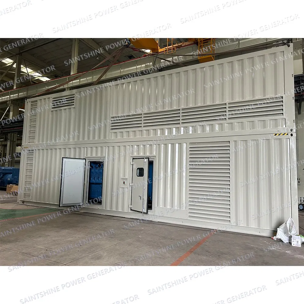 Saintshine Top Super Silent Container Doble Capa Contenedorizado 1300kVA 1400kVA 1500kVA Generador de Energía Diésel Súper Silencioso Grupo Electrógeno Diésel Súper Silencioso