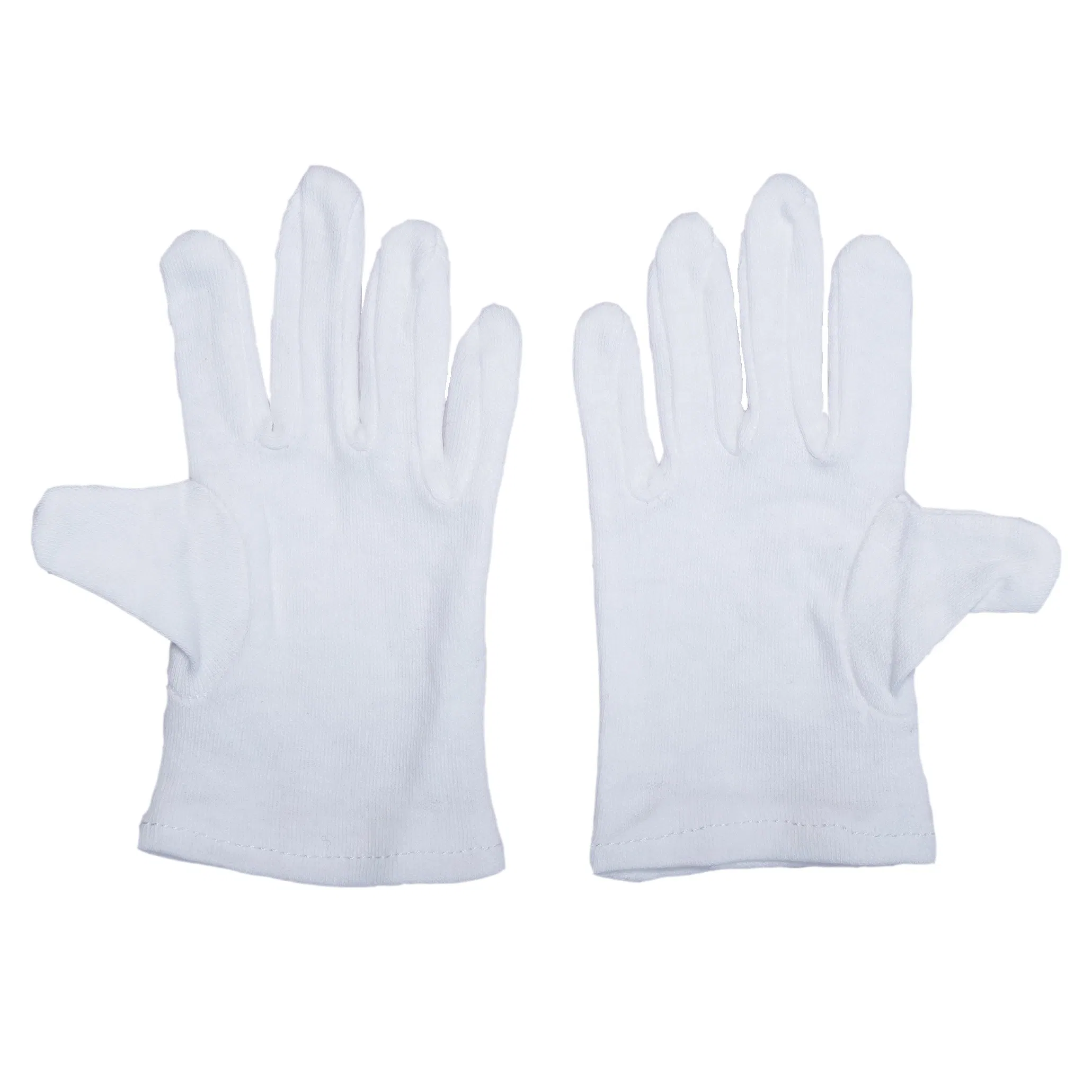 Custom Size Small 3-8 Years Old White Cotton Gloves for Kids