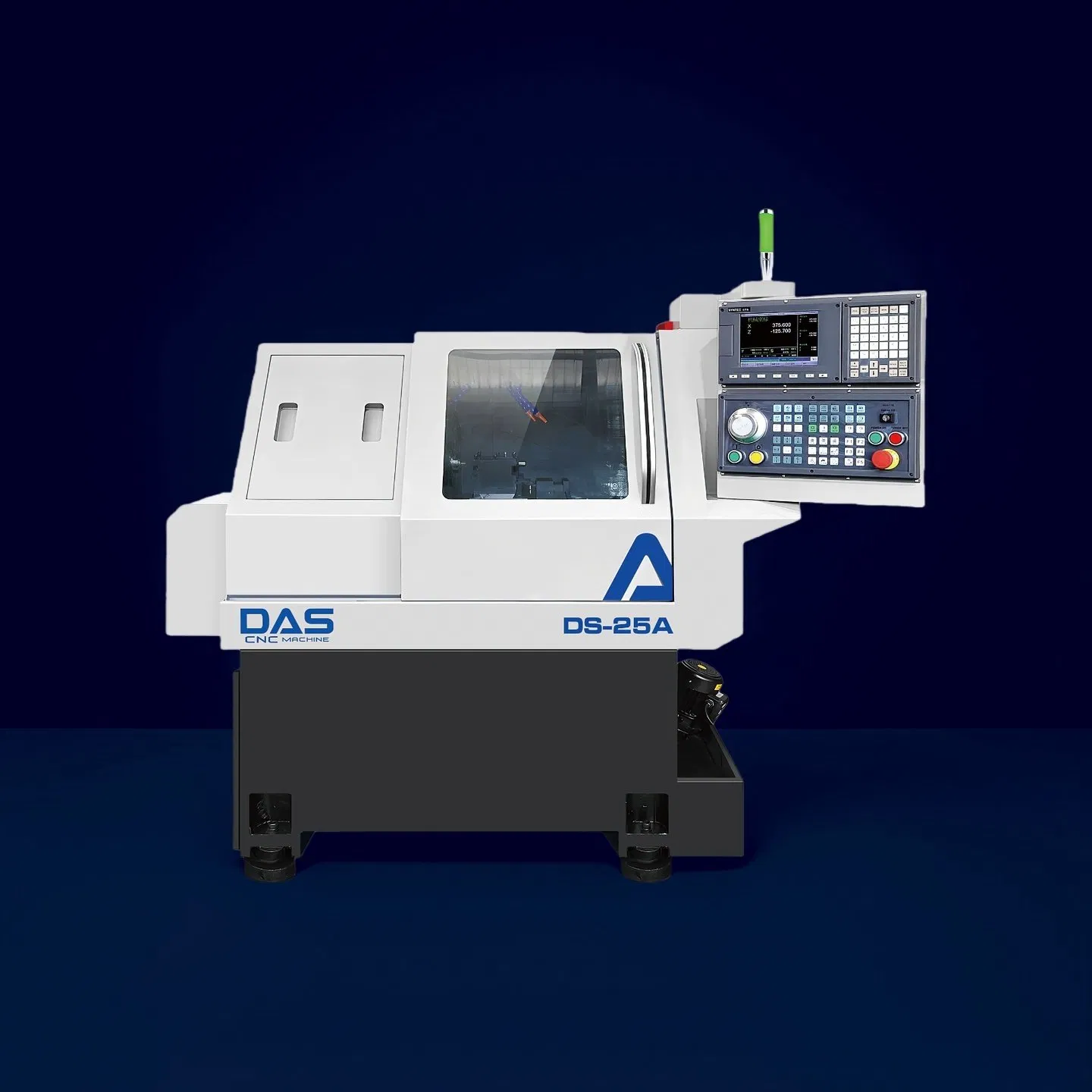 25mm Spindle Mini Flat Bed Gang-Type High-Safety CNC Lathe Machine