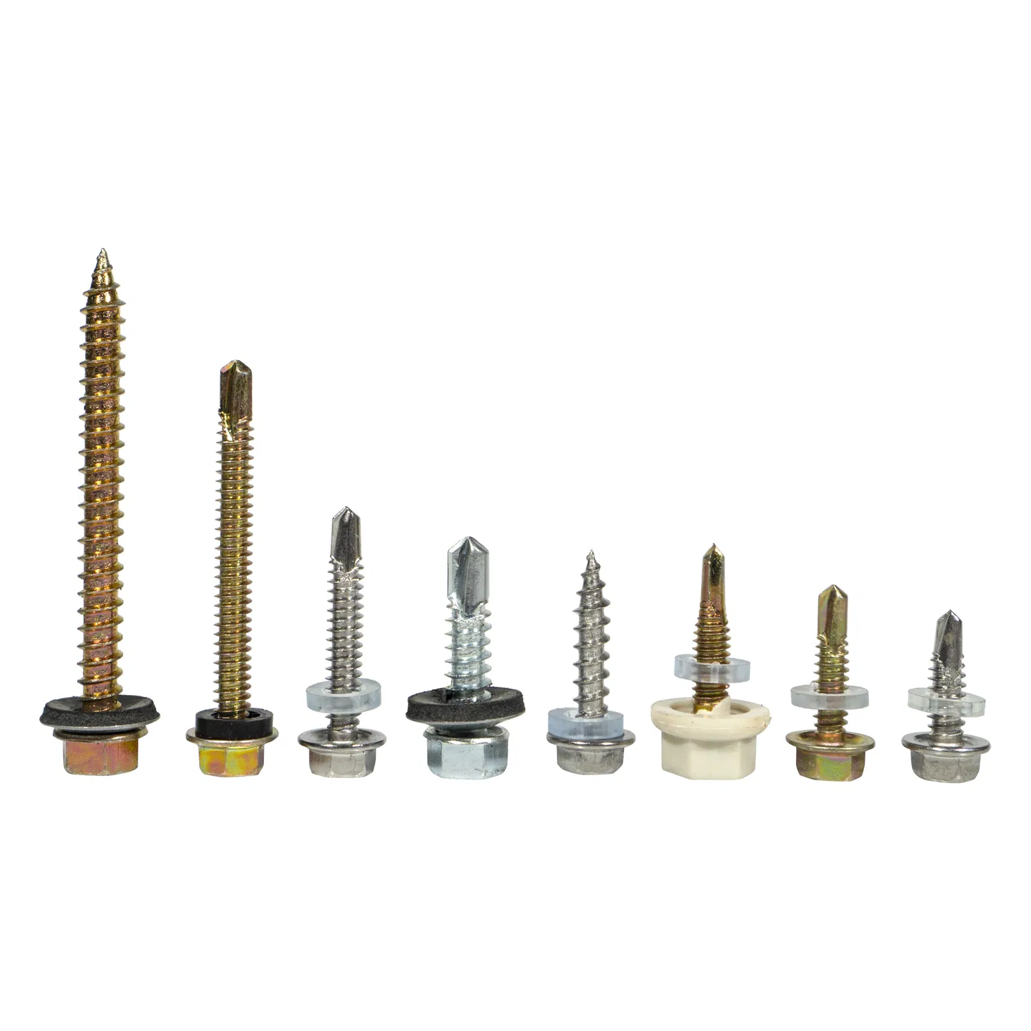 DIN 7504K Metal Galvanized Hex Head Self-Drilling Screw Teck Roofing Screws with EPDM Washer
