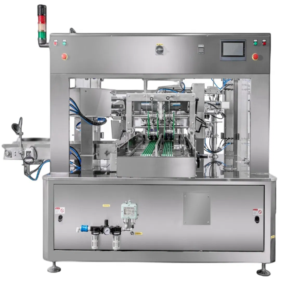 Automatic Rotary Duplex Premade Pouch Fill Seal Doypack Packing Machine for Foods