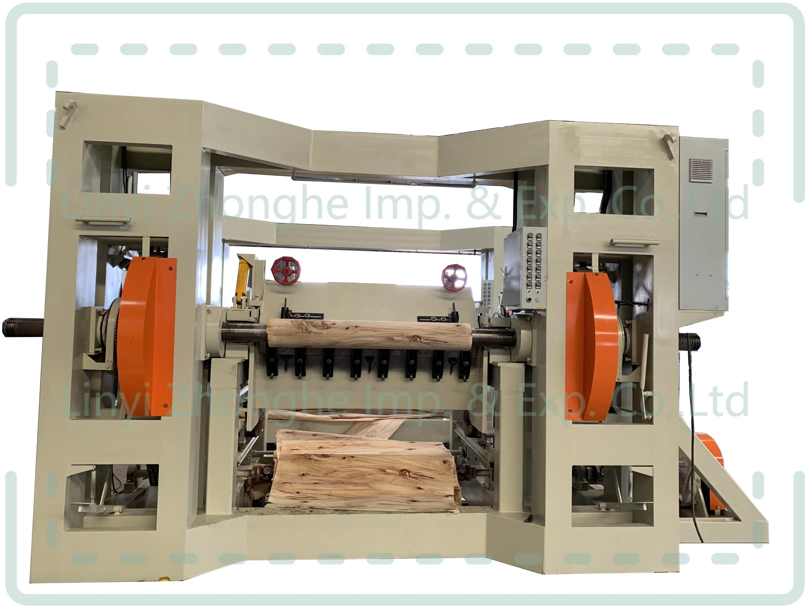 Máquina rotativa peladora de chapa de madera de husillo de Linyi