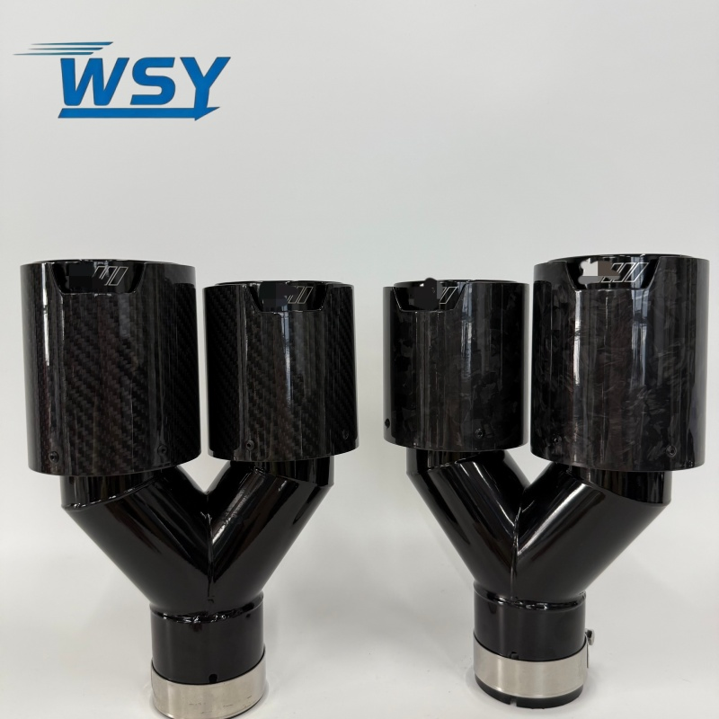 High-Performance Carbon Fiber 93mm Dual Outlets Bm*W Exhaust Tips