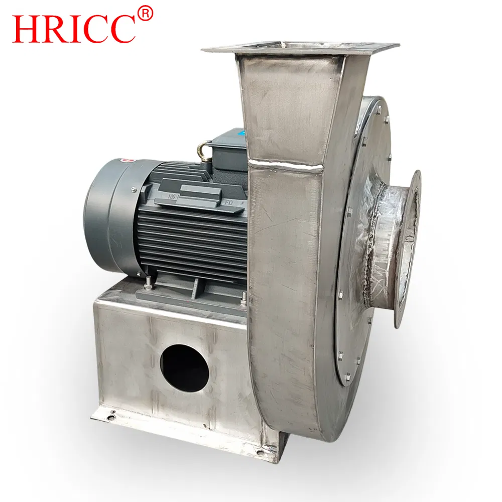 Ventilador centrífugo de acero al carbono para polvo abrasivo