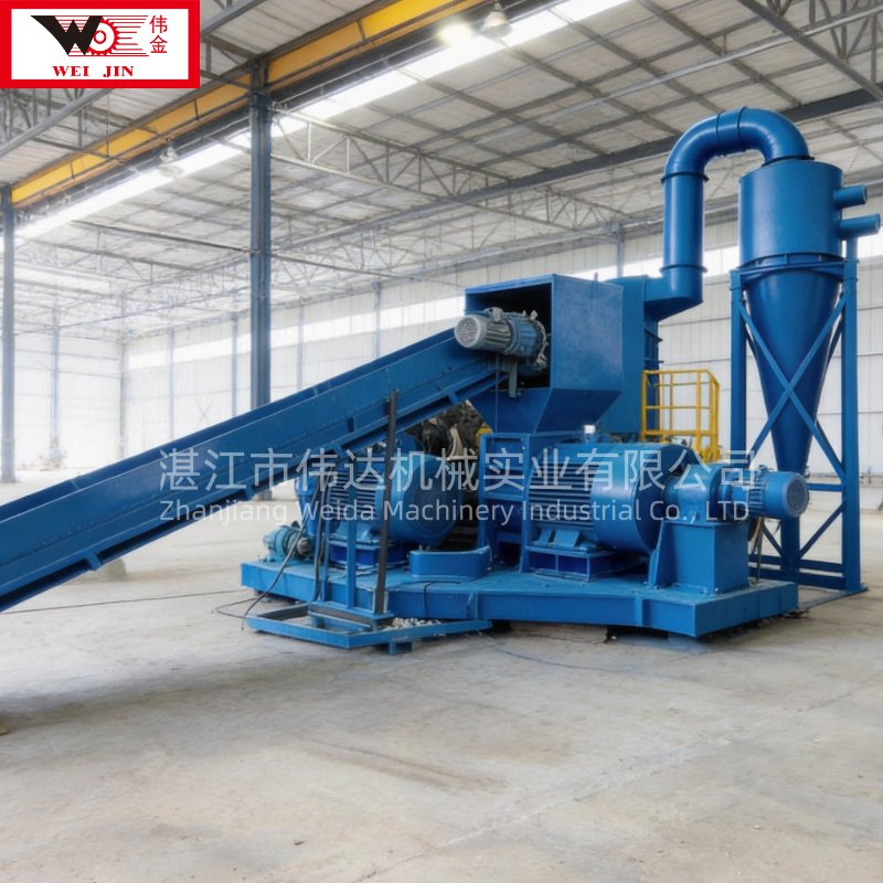 Composite Recycling Machine with Cone Screw for Military-Grade Carbon/Glass/Aramid Ballistic Material Scrap