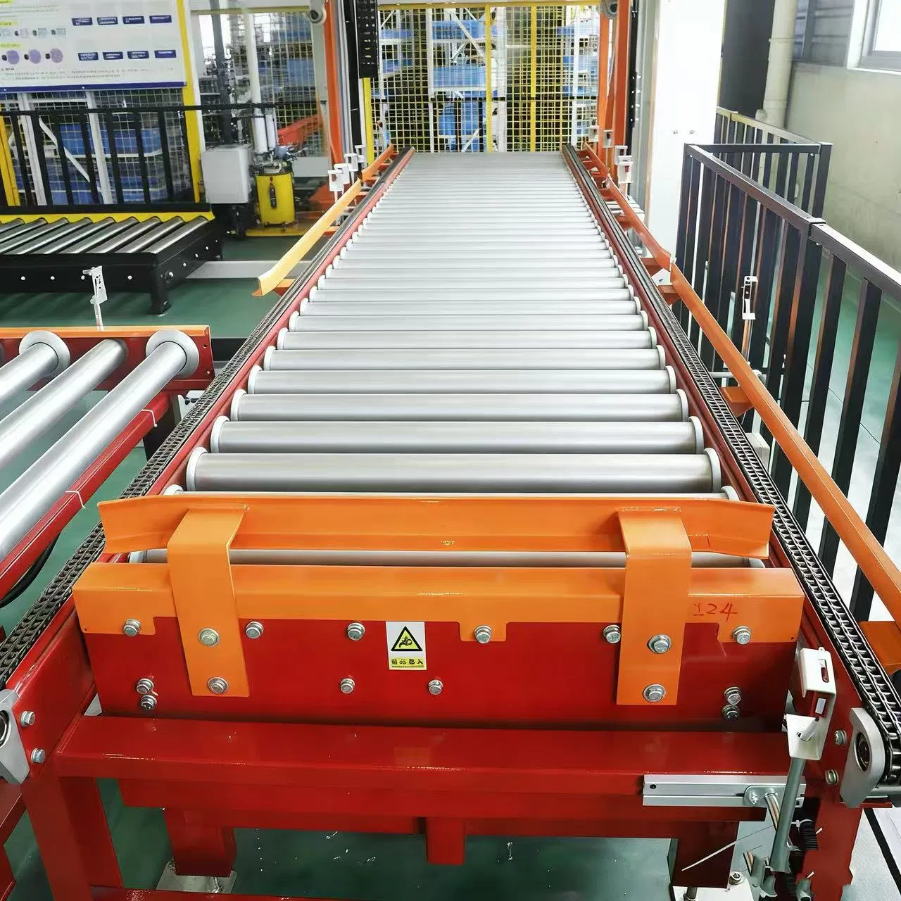 High Efficiency Steel Roller Chain Screw Conveyor with Flange Roller