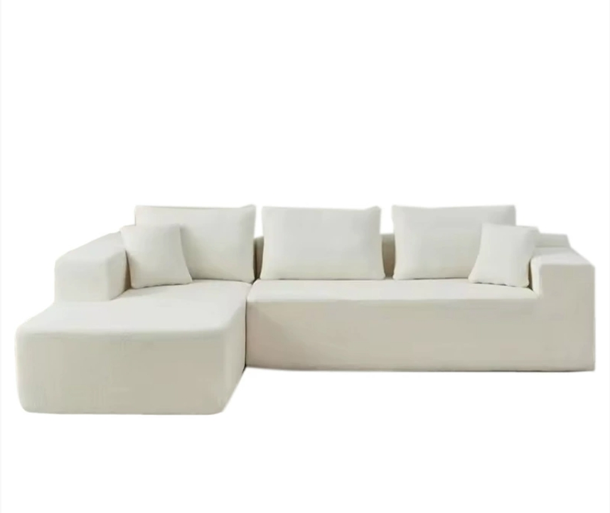 Modern L-Shaped Modular Sofa with Recliner - Fabric Corner Sectional Couch for Living Room & Apartment