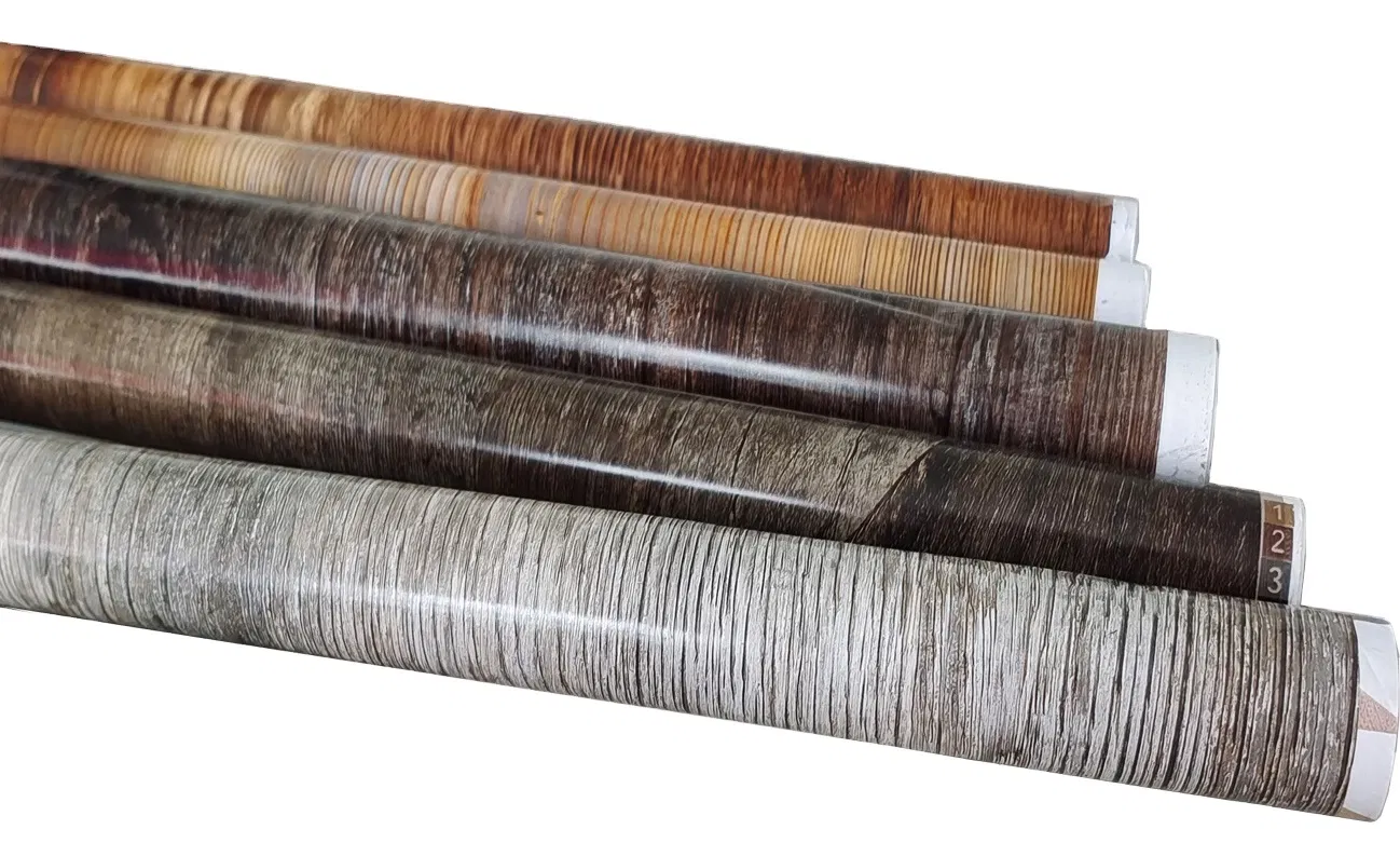 Wood Stone Pattern Vinyl Flooring Decorative PVC Printed Film SPC Flooring Film