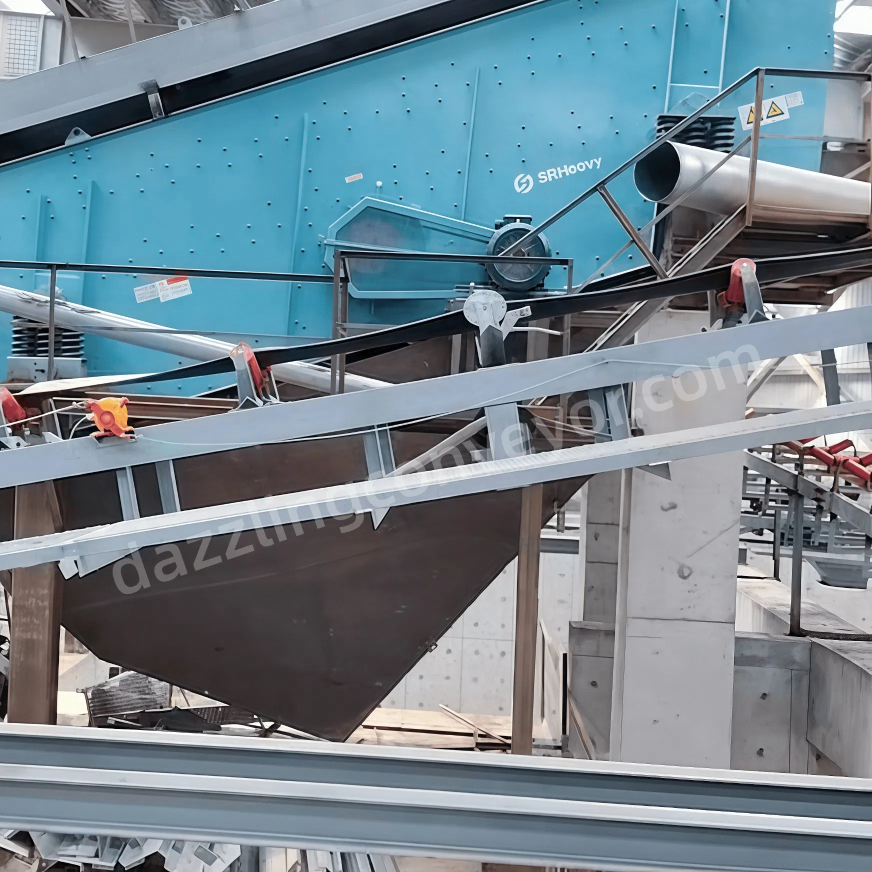 Durable Industrial Belt Conveyor for Mining Ore Material Transport