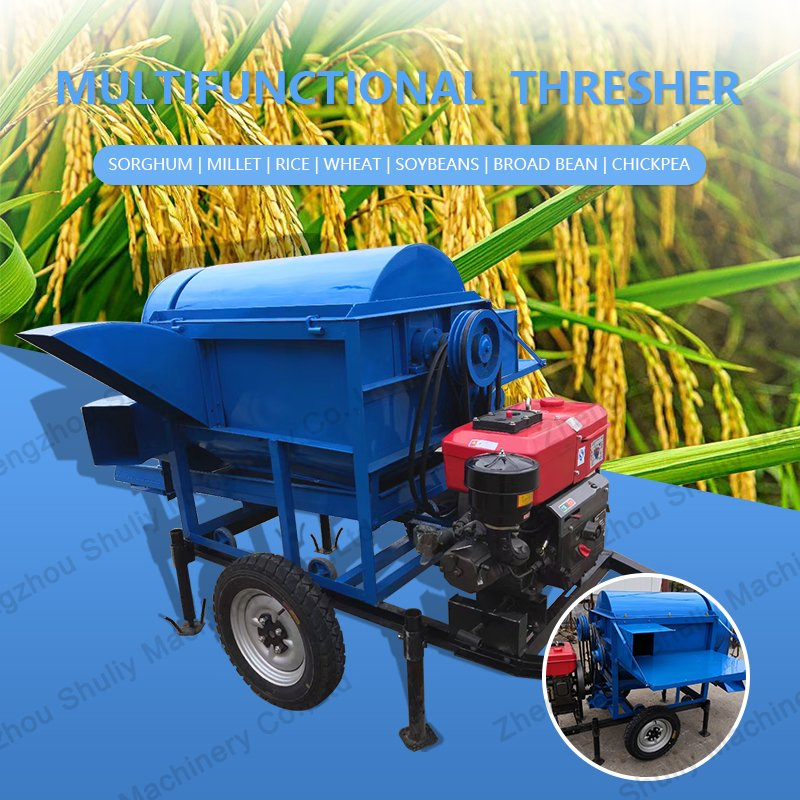 Rice Thresher 5TD-90 for Soybean Sorghum Wheat Beans Millet Rapeseed