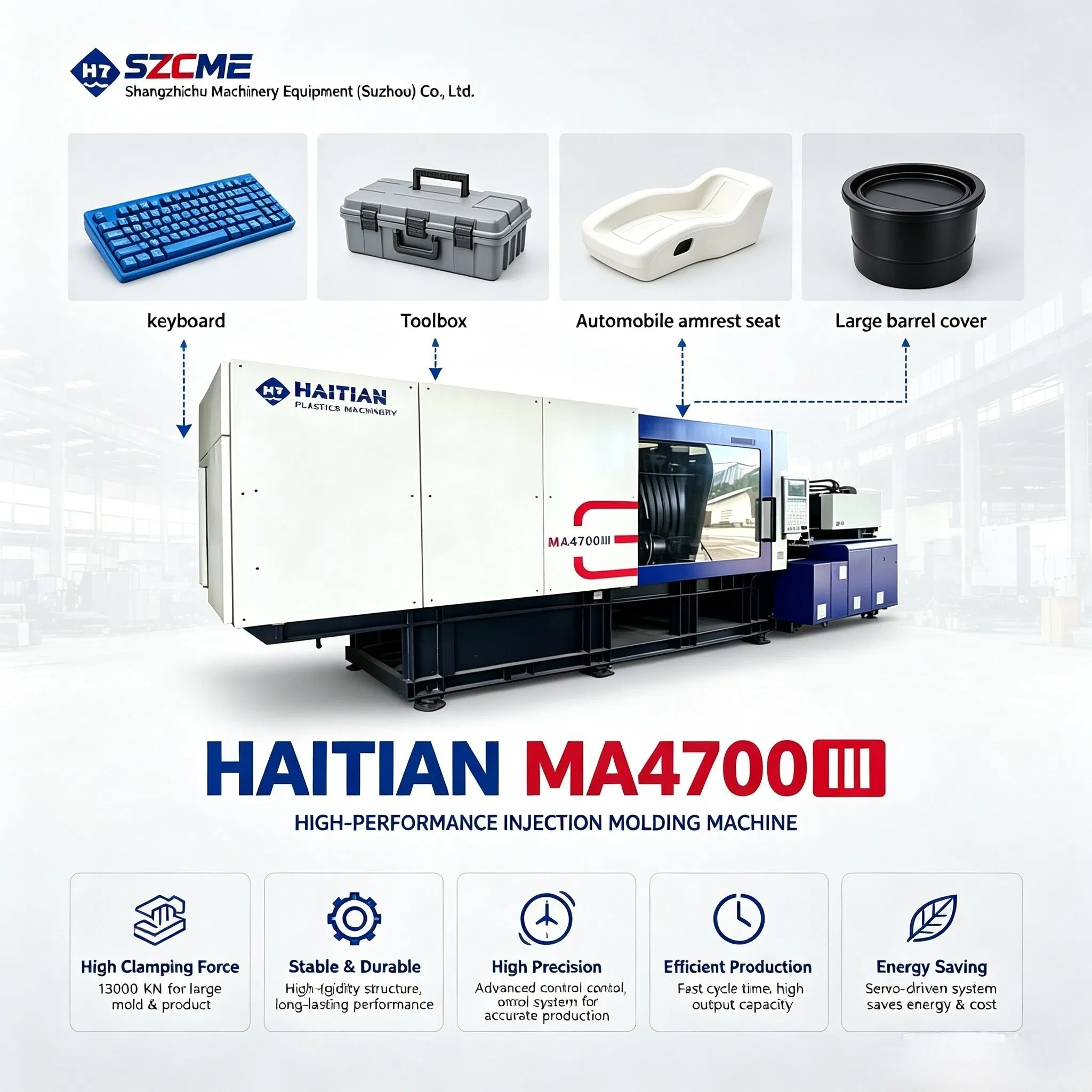 Haitian MAII 470T Spritzgießmaschine mit einstellbaren Parametern