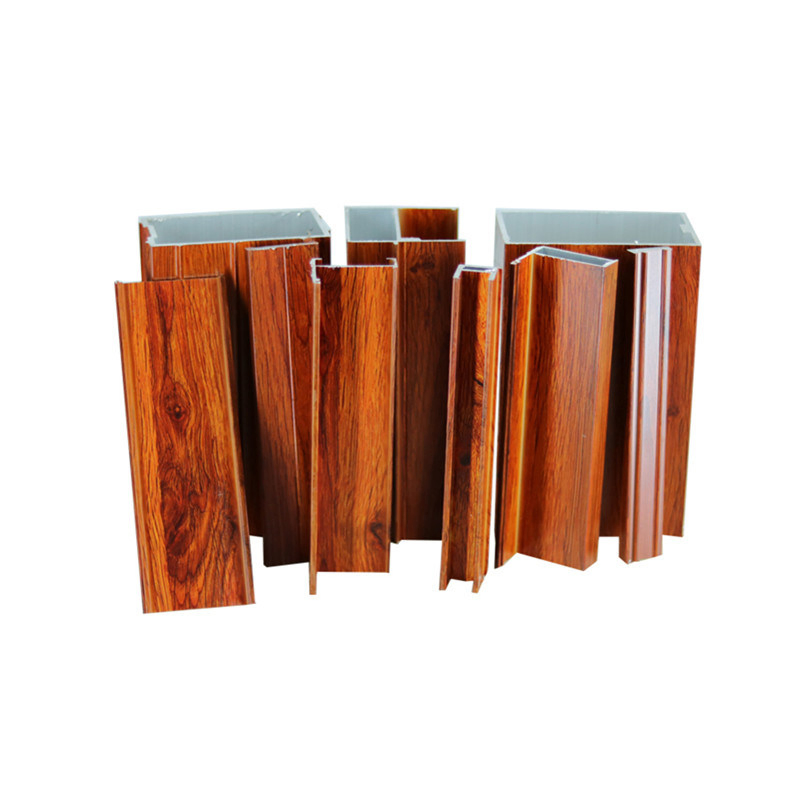 Premium 6063 Holzmaserung Aluminiumprofil für Glasfenster