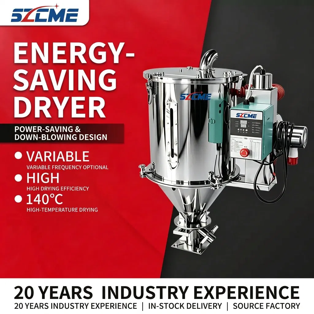 Industrial Plastic 12kg Hopper Dryer with Intelligent Temperature Control System