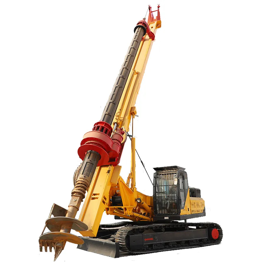 Machine à pieux rotatifs de 25 m pour la construction de fondations sur pieux