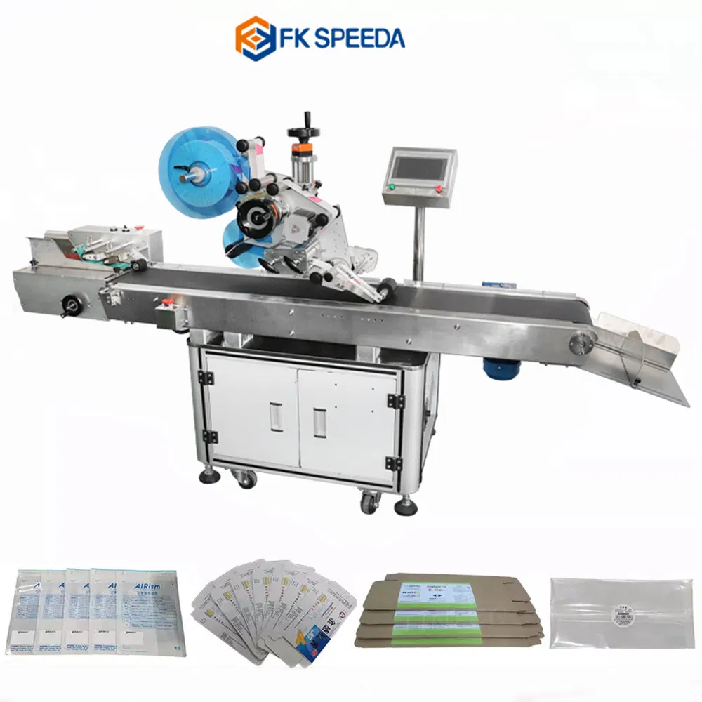 Automatische Kartenbox Rubbelkarte Flachetiketten-Etikettiermaschine für Flachbeutel