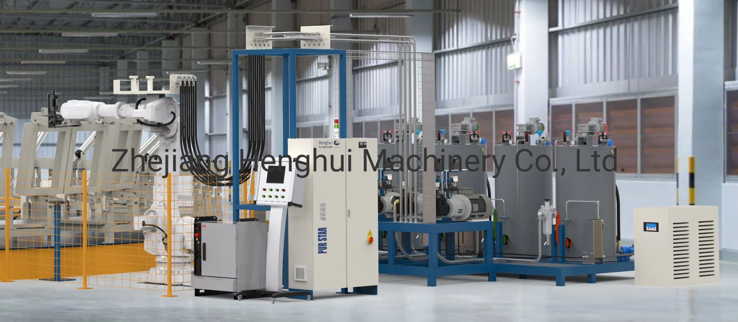 High Pressure PU Polyurethane Foaming Machine Four Component