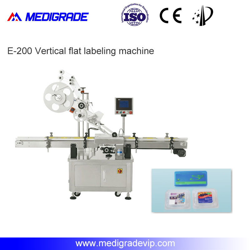 Machine automatique d'étiquetage à coller pour flacons ronds et plats