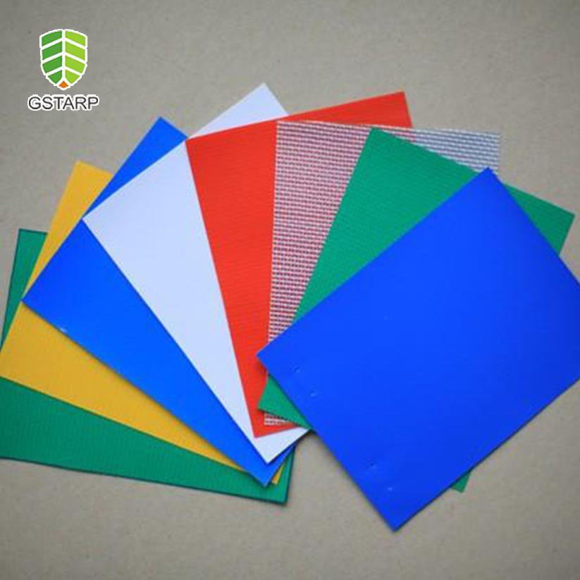 PVC Coated Polyester Flame Resistant Waterproof Tarpaulin Roll for Truck Cover