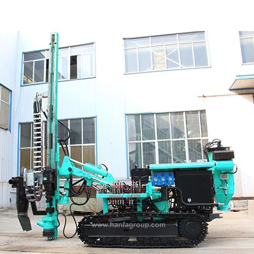 HF115Y 40m منصة حفر الصخور للتعدين آلة حفر التفجير السطحي DTH