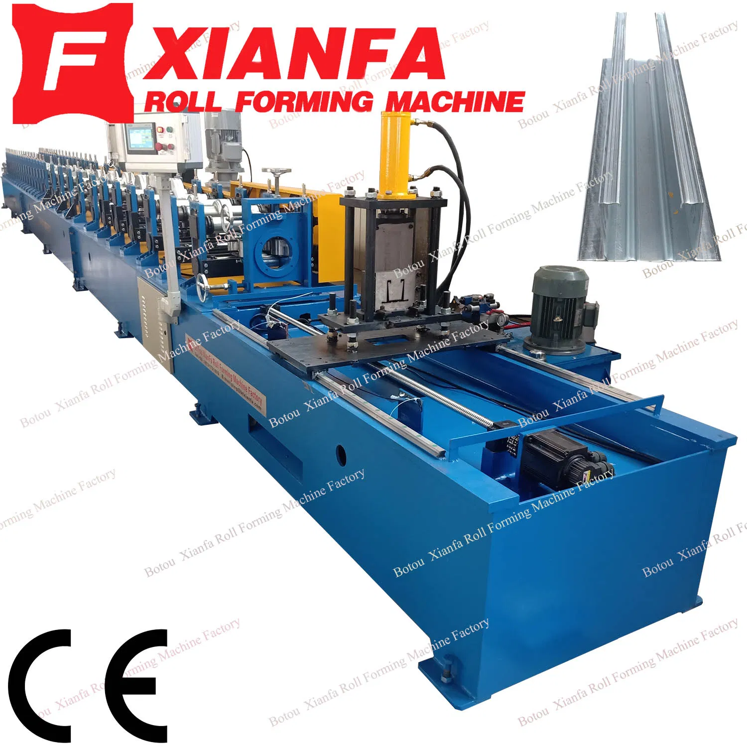 Steel Framing Roll Forming Machine Galvanized Steel Omega Purlin Making Machine Construction Usage Steel Frame Making Machine