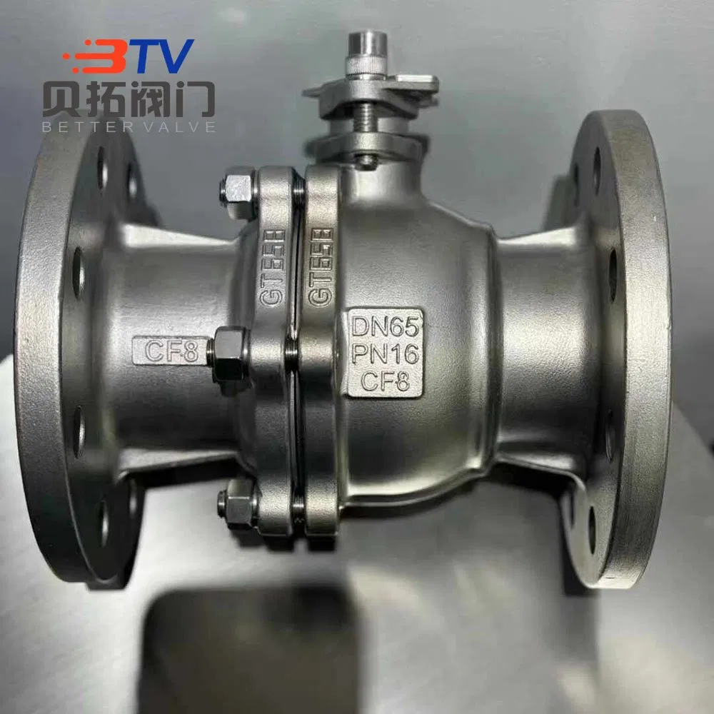 Pneumatic Flanged Stainless Steel Steam Insulated Ball Valve for Industrial Applications