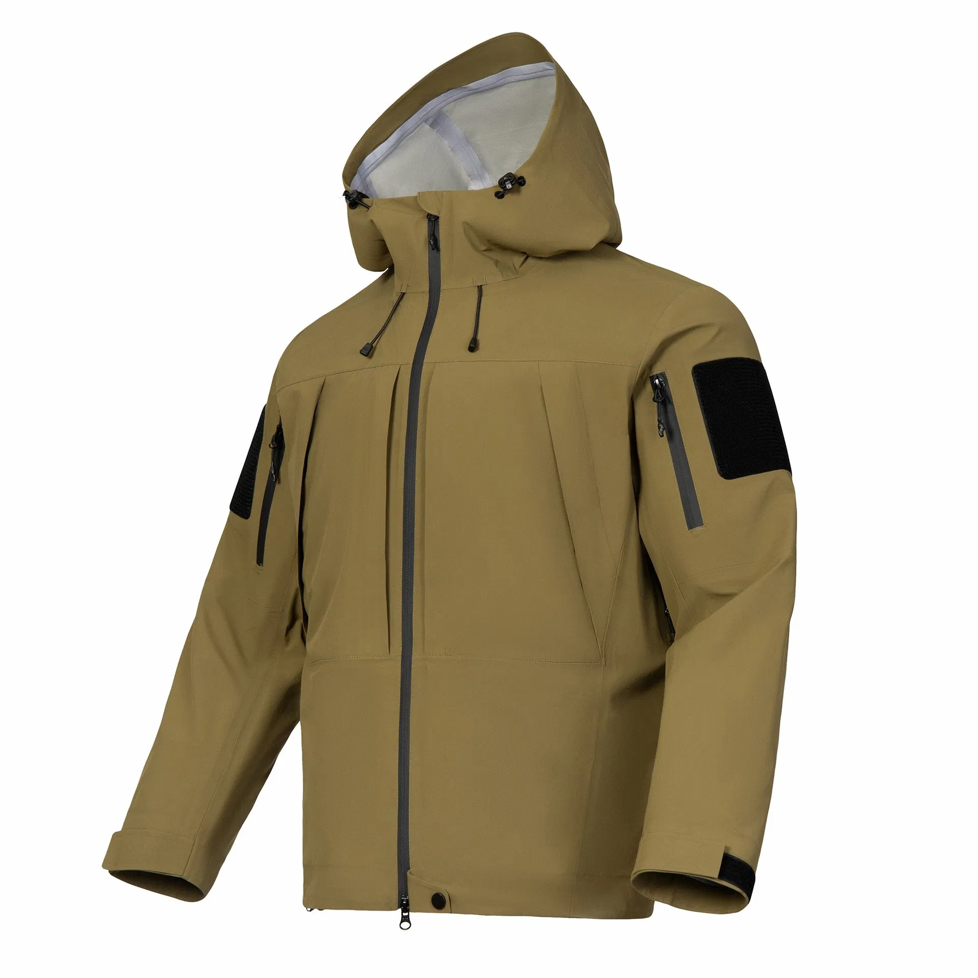 Waterproof Hiking Jacket Men Women Outdoor Hard Shell Raincoat Multipocket Hooded Fishing Climbing Windbreaker