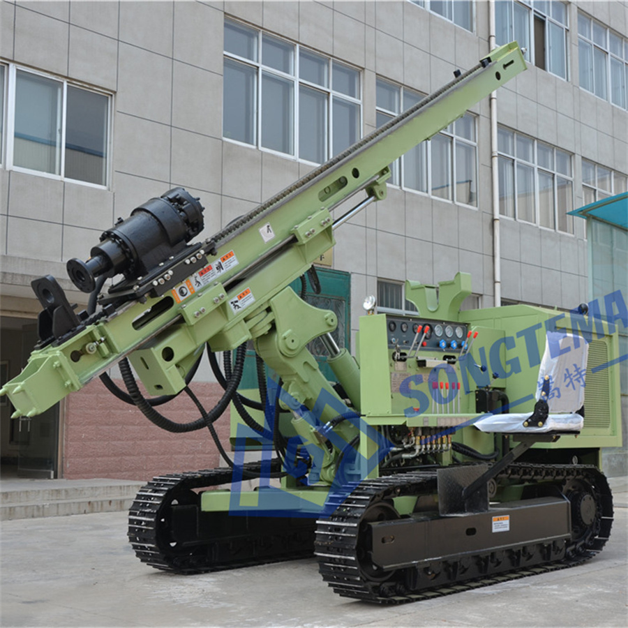 Solar Pile Ground Earthing Rod Screwing Drilling Rig for Installing PV Piles