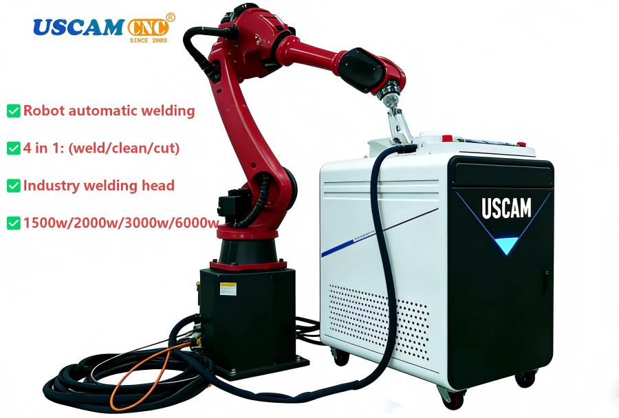 2000W 3000W 6 Axis Fiber Automatic Robot Laser Welding Machine for Steel