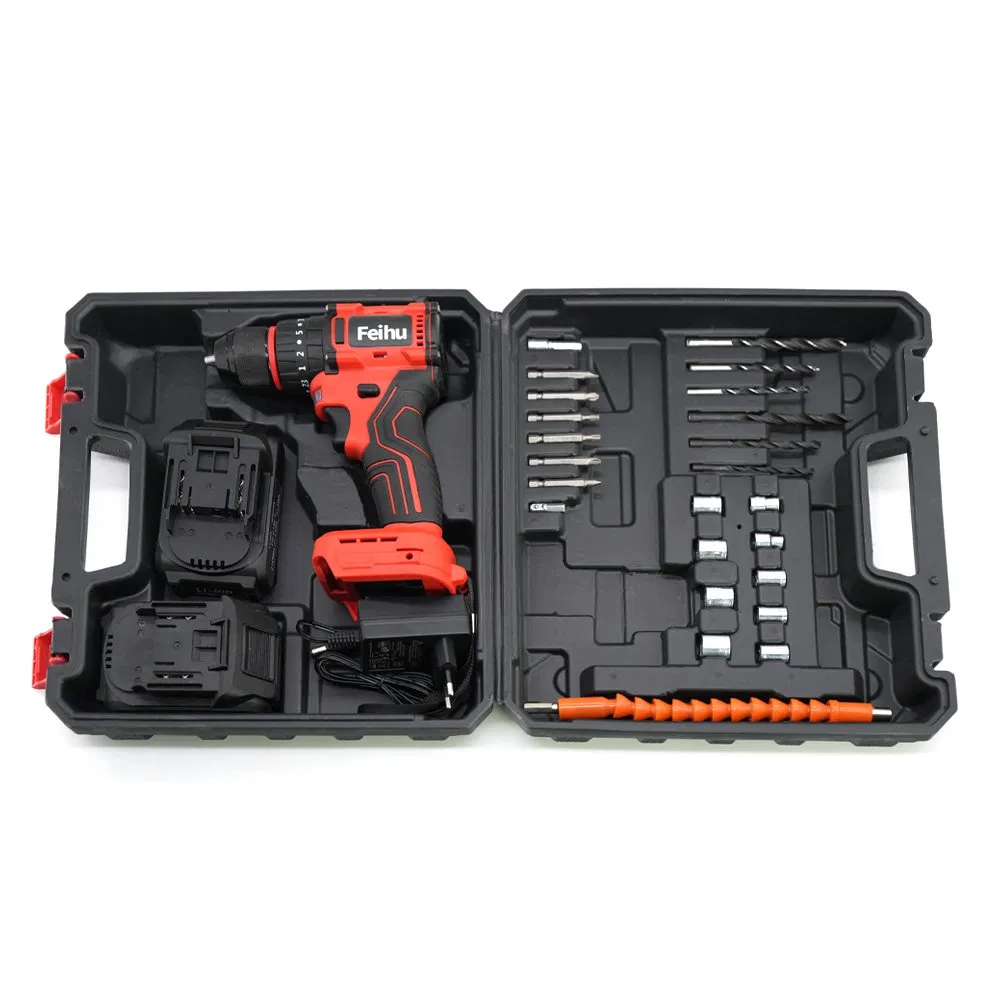 21V Cordless Brushless Power Drill Tool Set Kit Portable Electric