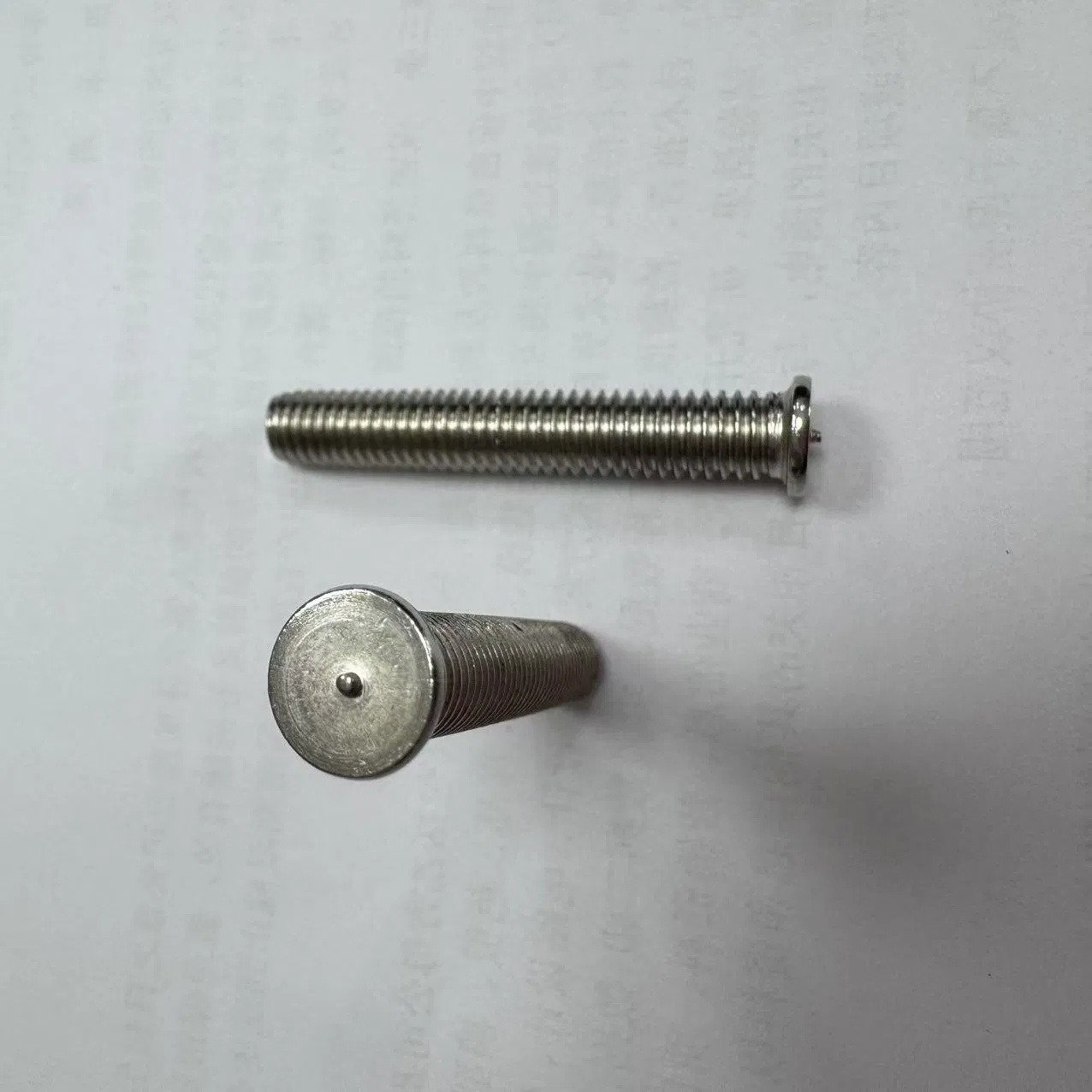Stainless Steel Pill Head Spot Weld Stud Screw ISO13918 with Pilot Point on Head
