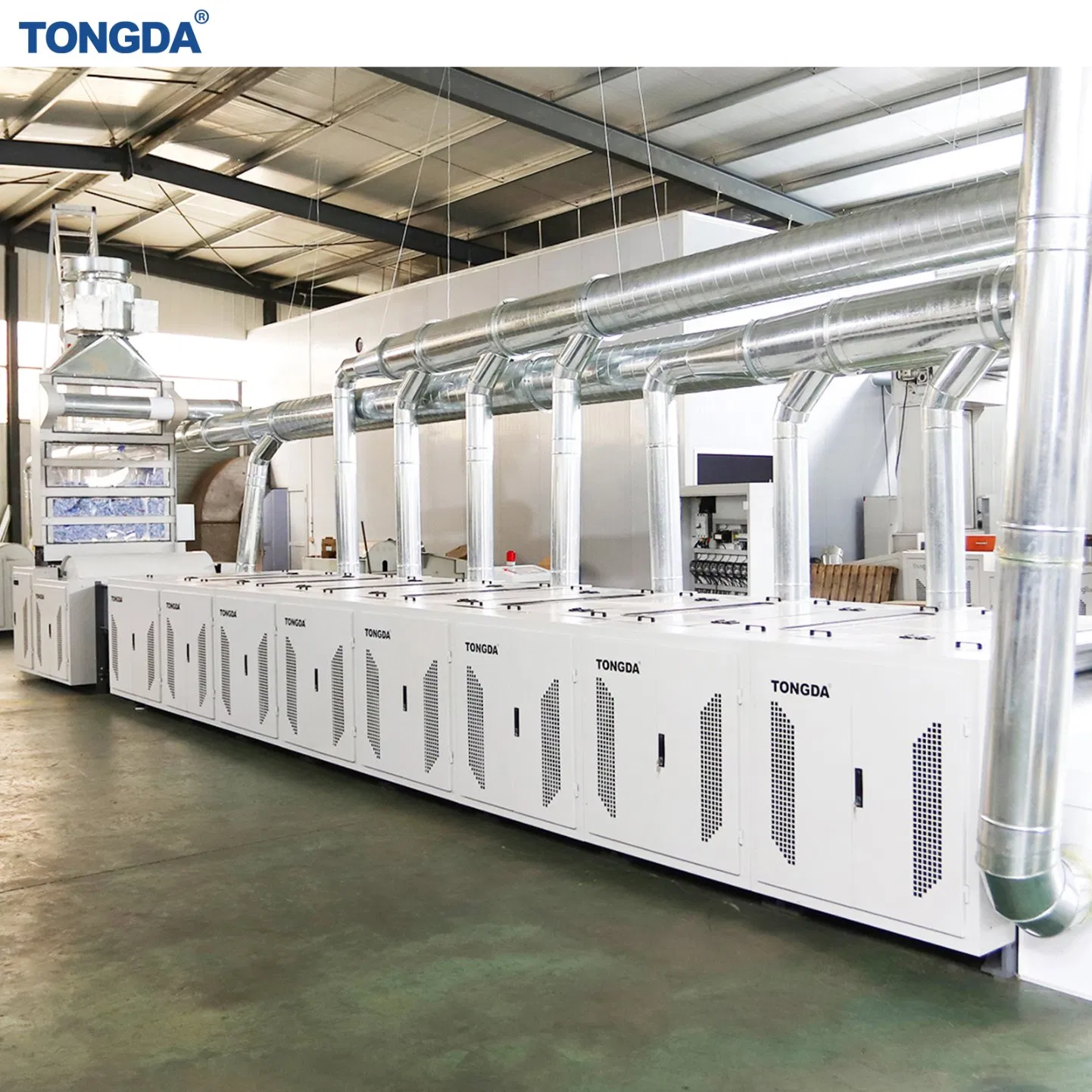Tongda Tdfs400 Multifunktionales Textil-Baumwollfaser-Öffnungs- und Webabfall-Recycling-System