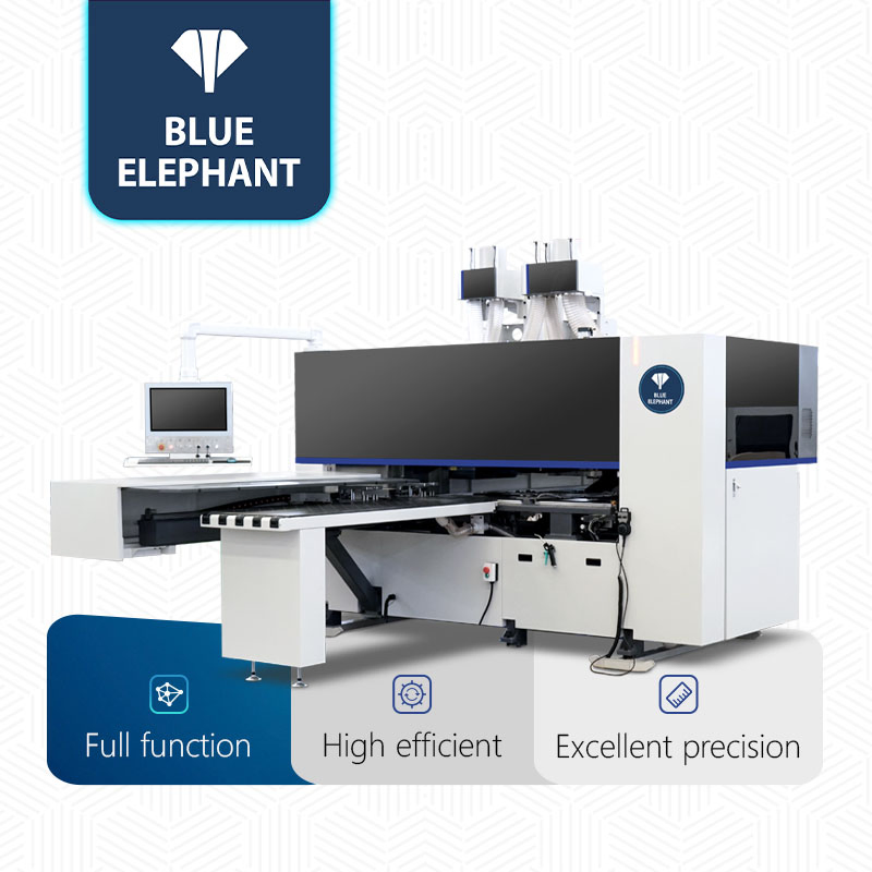 ET6 ATC 6-Sided Panel Drilling Machine with 4 Drilling Heads, One Process Drilling & Grooving, Auto Unloading