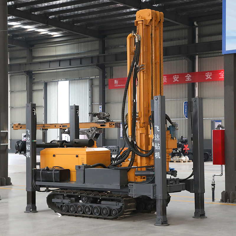 300m Portable Mining Hydraulic Crawler Blasting Water Well Small DTH Air Drilling Rig