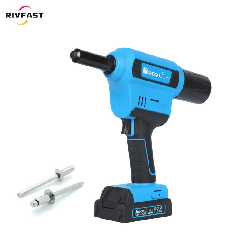 Pistolet à rivets aveugles RL-520 pour batterie 20 V, 2,4-6,4 mm, personnalisation de la couleur et de l'étiquette prise en charge