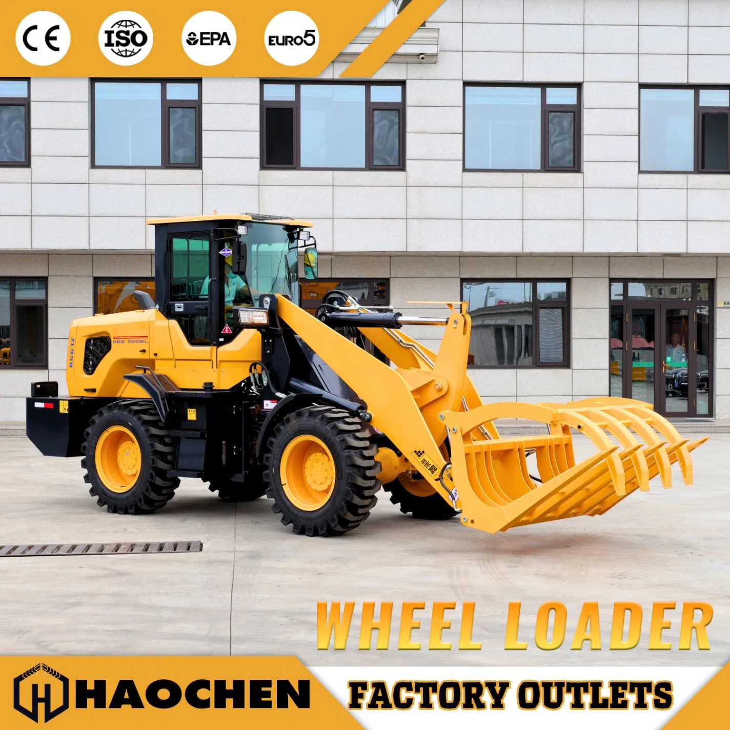 5.9 Ton All-Terrain Heavy Wheel Loader Diesel Telescopic Multi-Function Front Loader for Farm Mines Agricultural