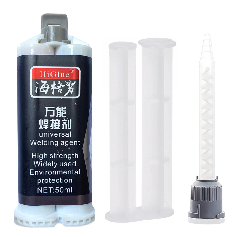 Two Component 50ml Max Force 22500N Liquid Weld Metal to Metal Glue Soldering Paste