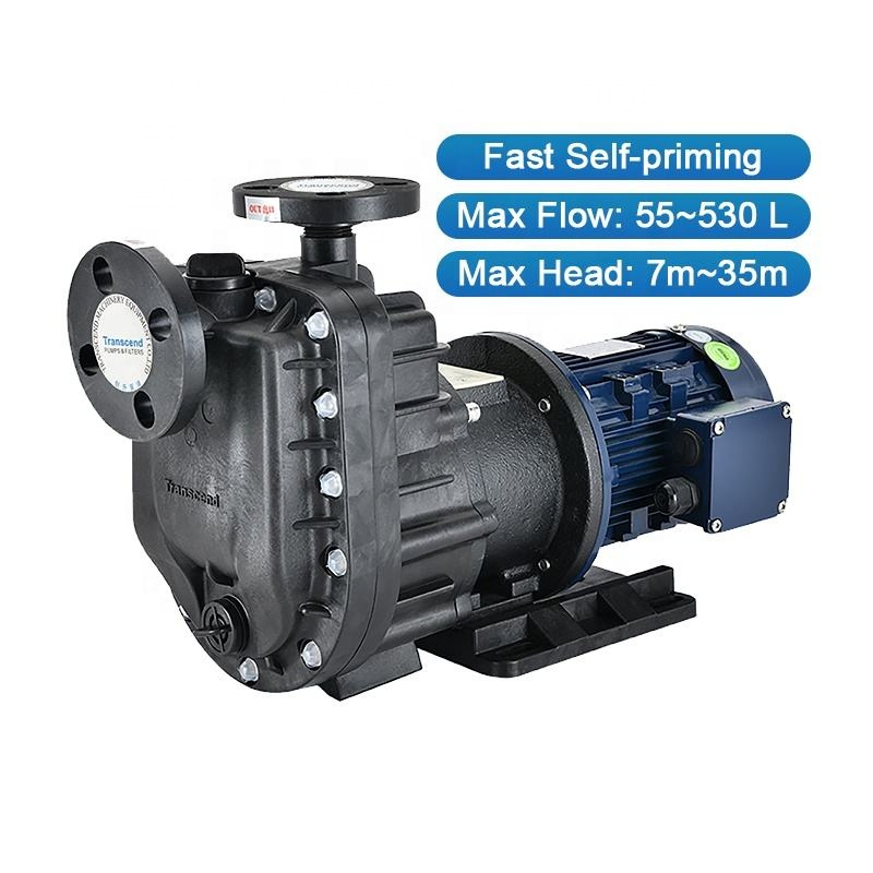 Sealless Magnetic Drive Chemical Transfer Selfpriming Pump Pharmaceutical Solutions Resist Centrifugal Pump