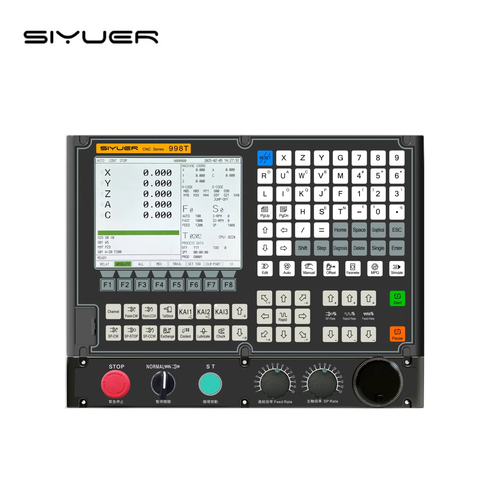 998t Drehmaschine 5-Achsen-CNC-Steuerung für Metallschneidemaschine
