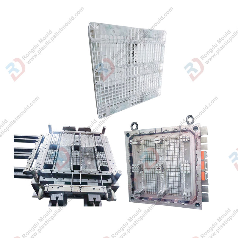 1200*1000*150 PP HDPE Shelf Loading Storage Multi-Use Three Skid Pallet Mould