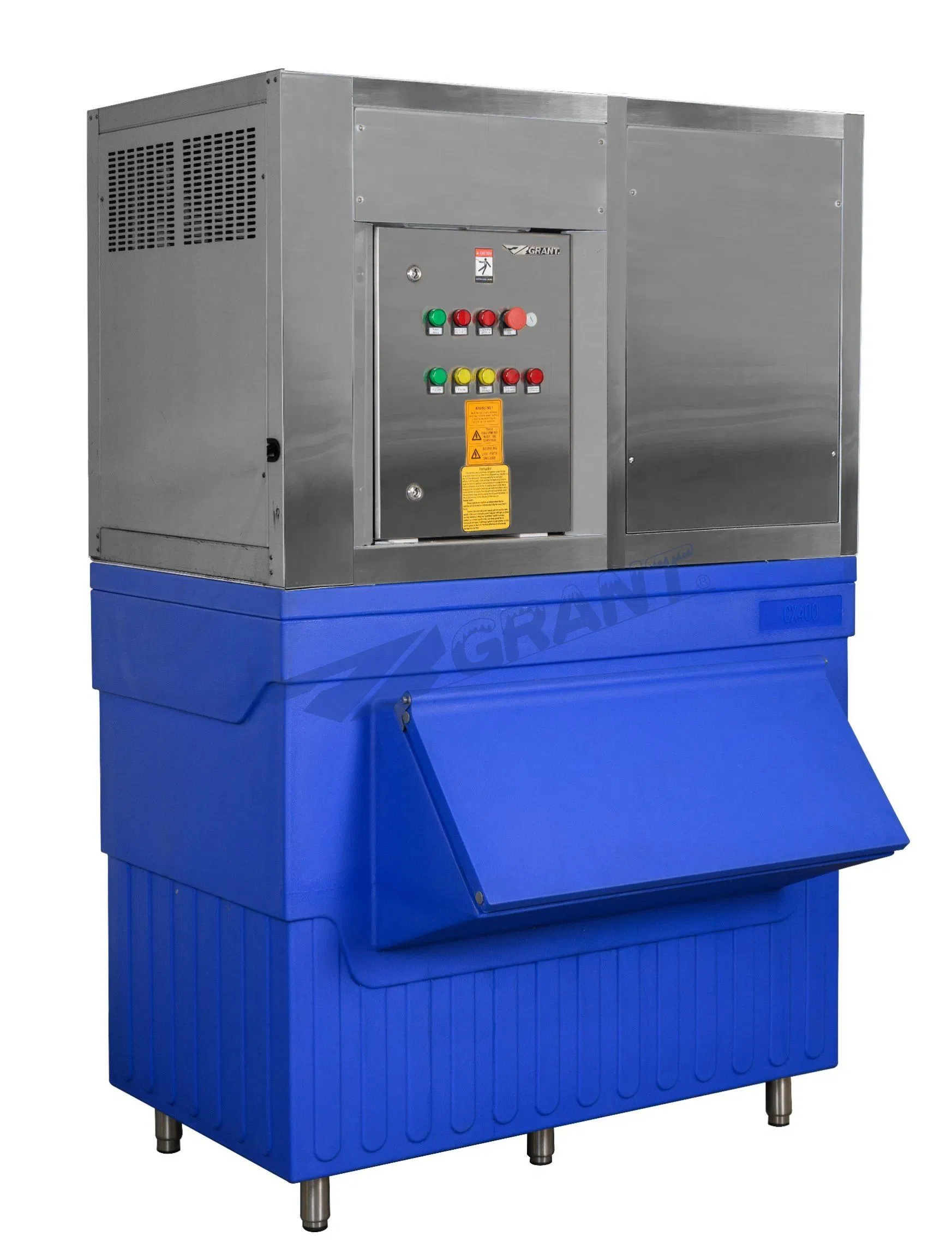 Système de fabrication de glace en flocons commercial Grant en acier inoxydable