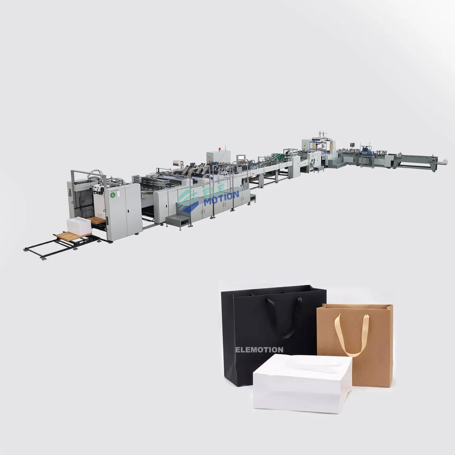 Die-Cutting Sheet Fed Paper Bag Shopping Making Machine with Card Pasting