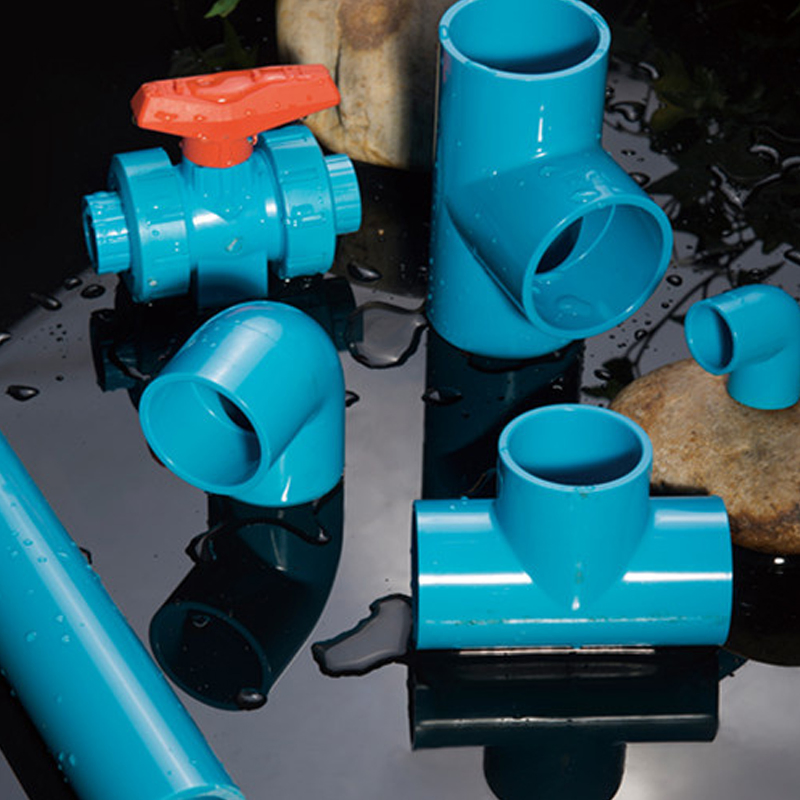 Tubería y accesorios de PVC azul personalizados para suministro de agua e industria