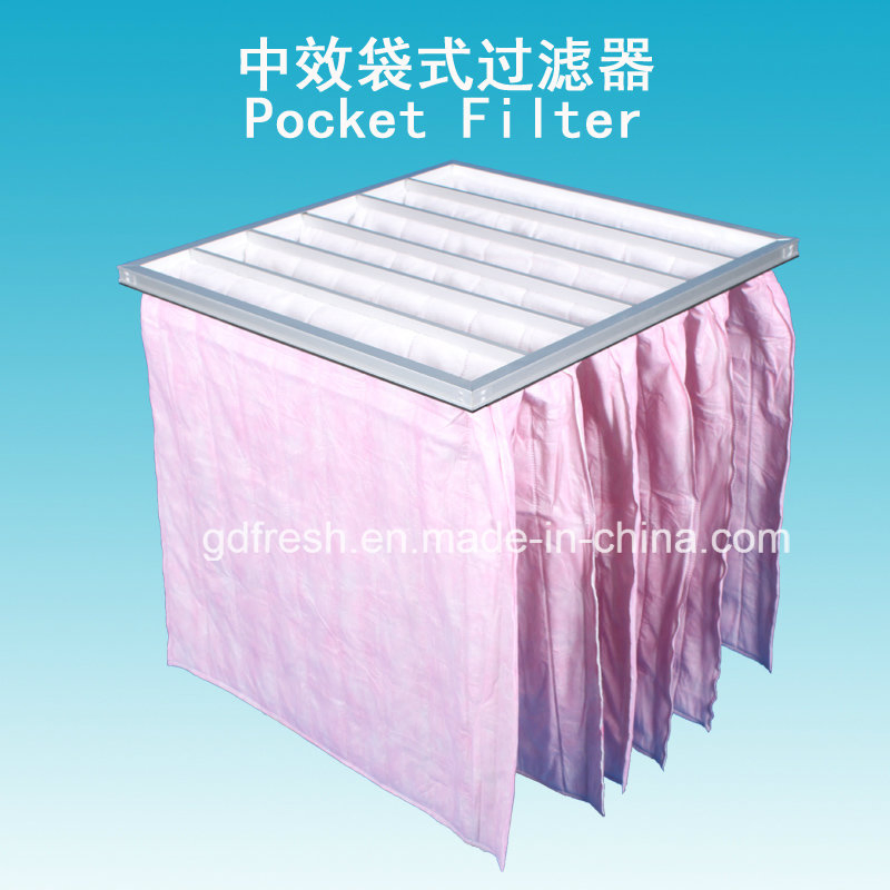 F7 Nonwoven Fabric Air Pocket Filter 85% Efficiency